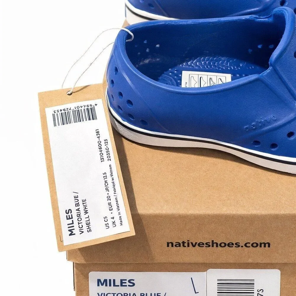 Native Jefferson Toddler Kids Slip-On Water Shoes Victoria Blue C5 Lightweight